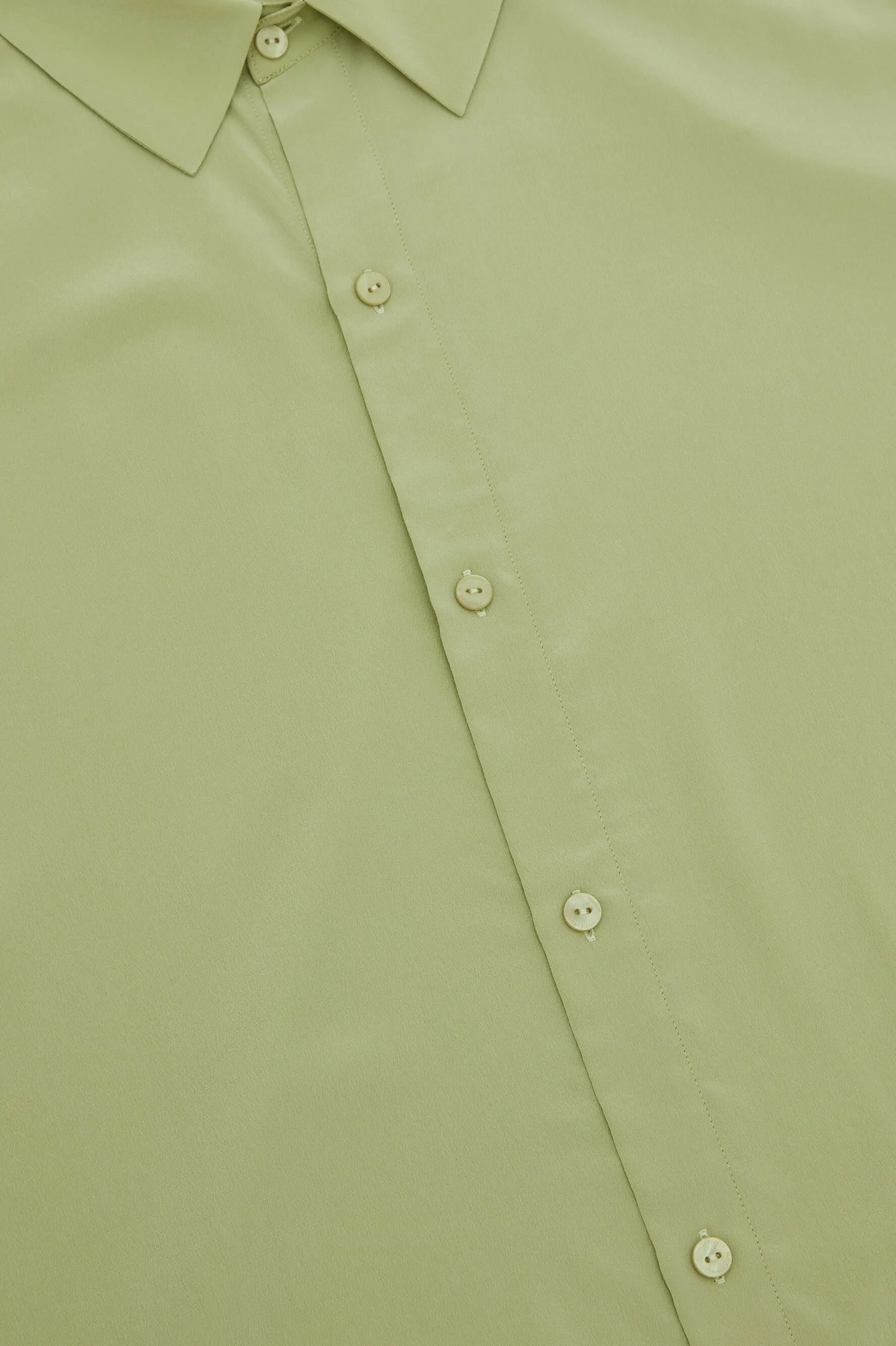 Alabama Green Pajamas in Silk Crêpe de Chine