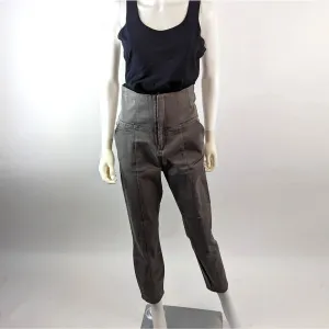 ASOS Grey High Waisted Cropped Pants 6