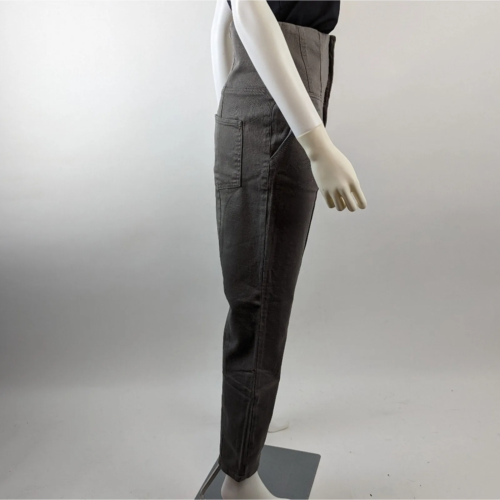 ASOS Grey High Waisted Cropped Pants 6