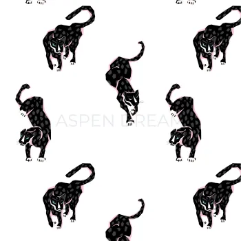 Black panther silky long pajama set