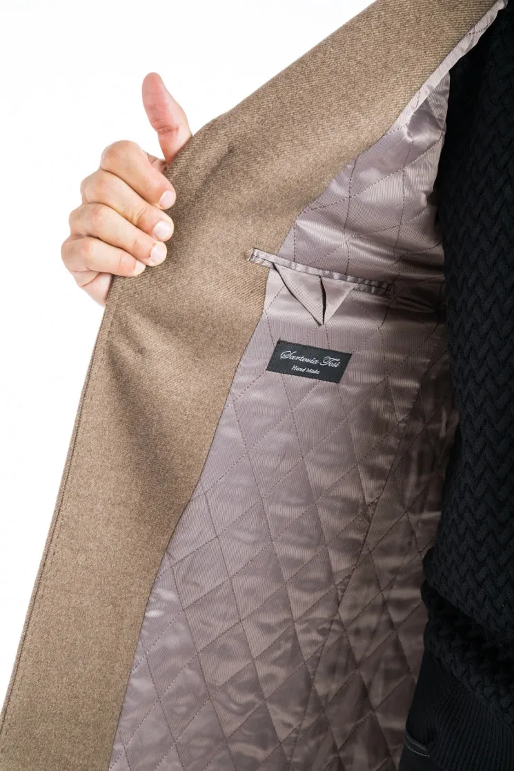Camel Classic Fit Overcoat
