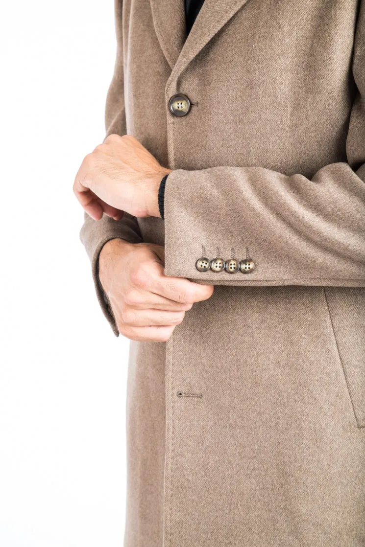 Camel Classic Fit Overcoat