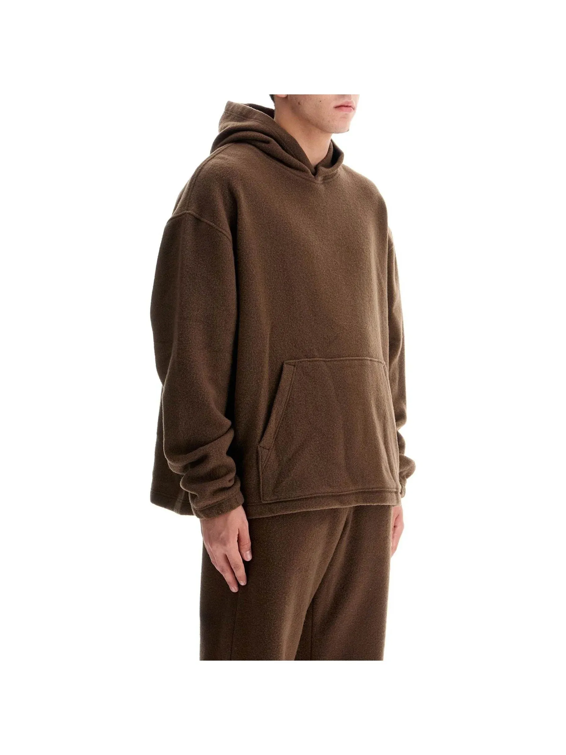 Hooded Fleece Wool Sweatshirt