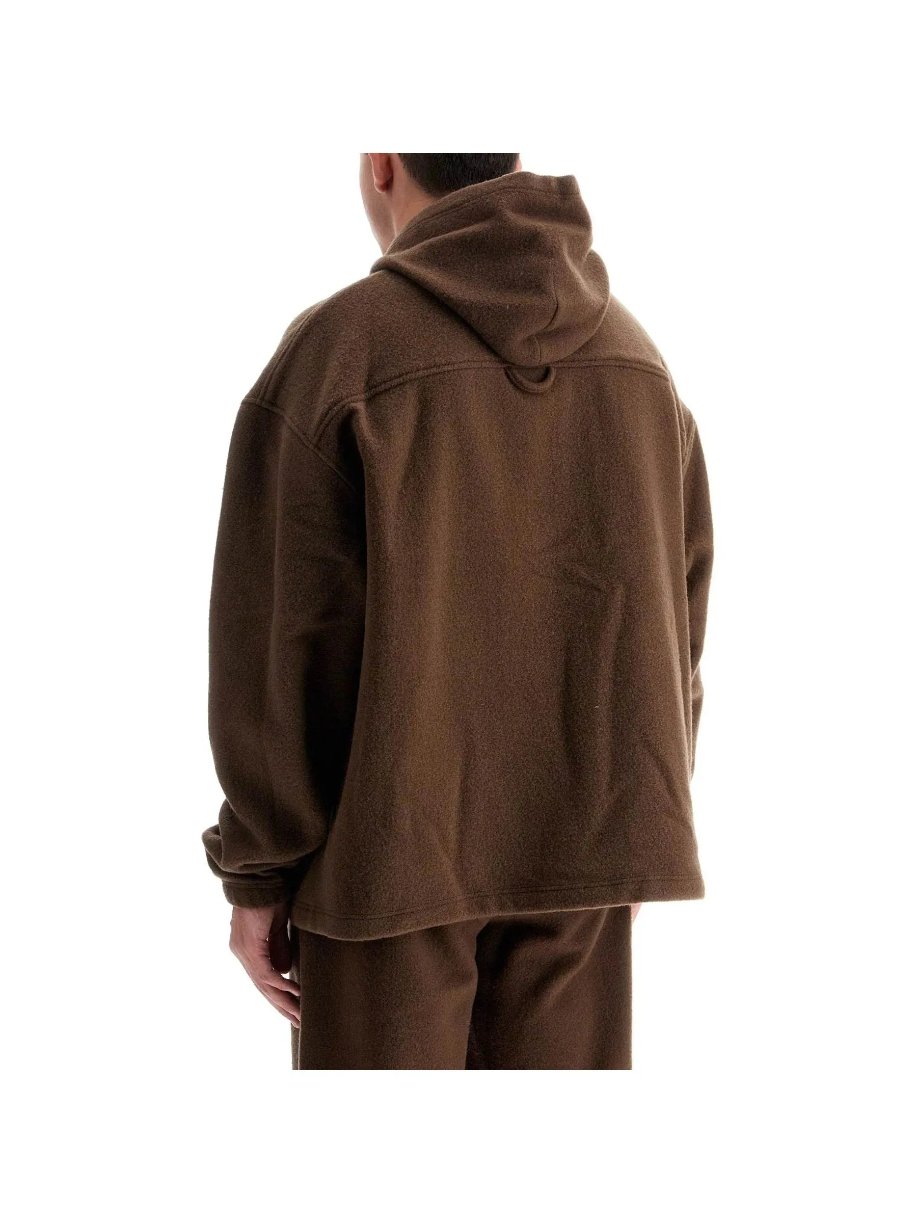 Hooded Fleece Wool Sweatshirt