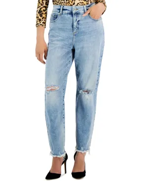 INC - Curvy High-Rise Straight-Leg Jeans