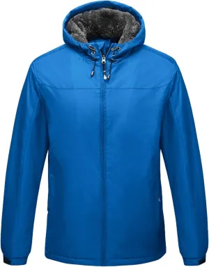 JEShifangjiusu Men's Lightweight Sportswear Jacket Casual Full Zip Windbreaker Jackets Warm Winter Padded Coats Bomber Jacket, Blue 1, XX-Large