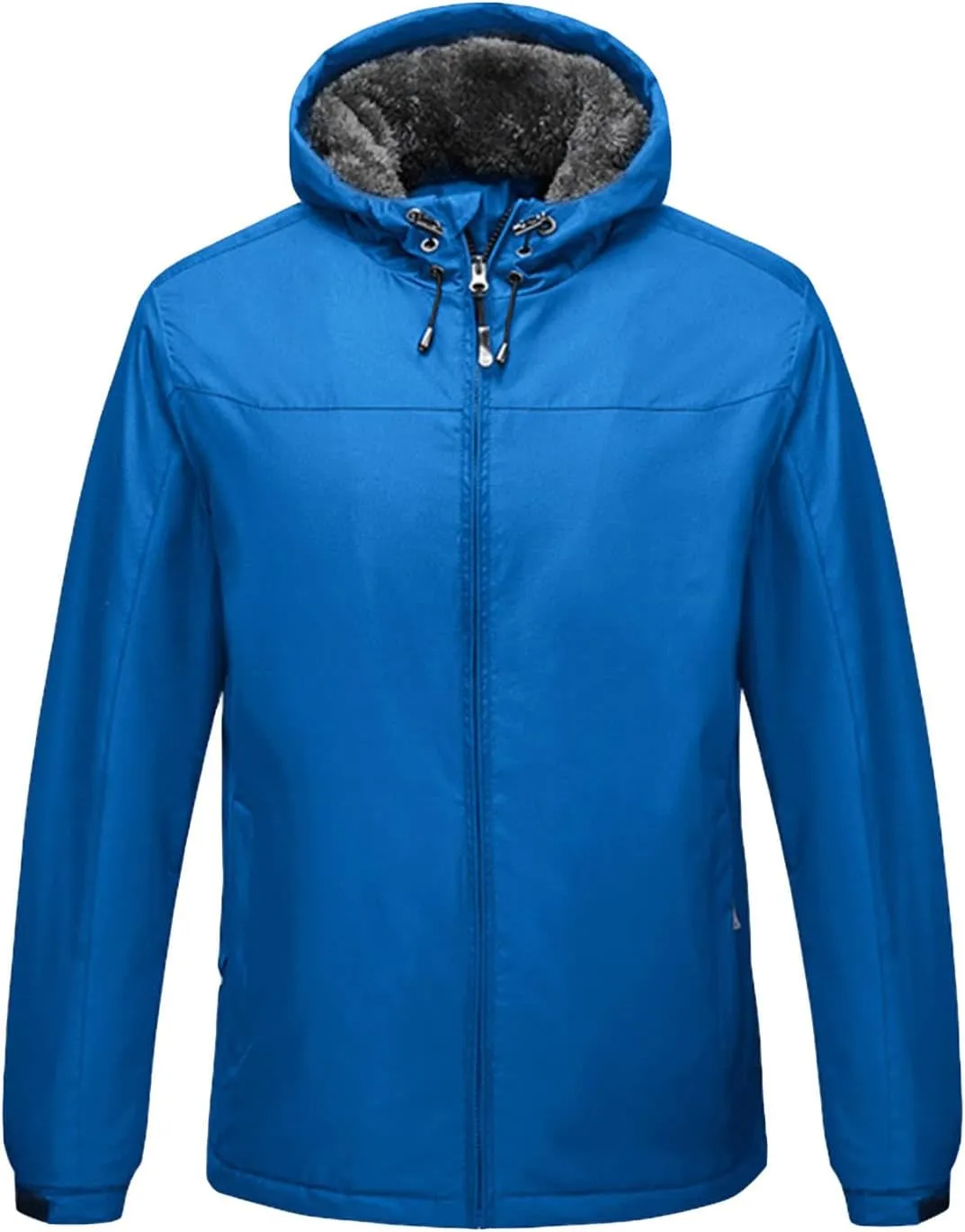 JEShifangjiusu Men's Lightweight Sportswear Jacket Casual Full Zip Windbreaker Jackets Warm Winter Padded Coats Bomber Jacket, Blue 1, XX-Large