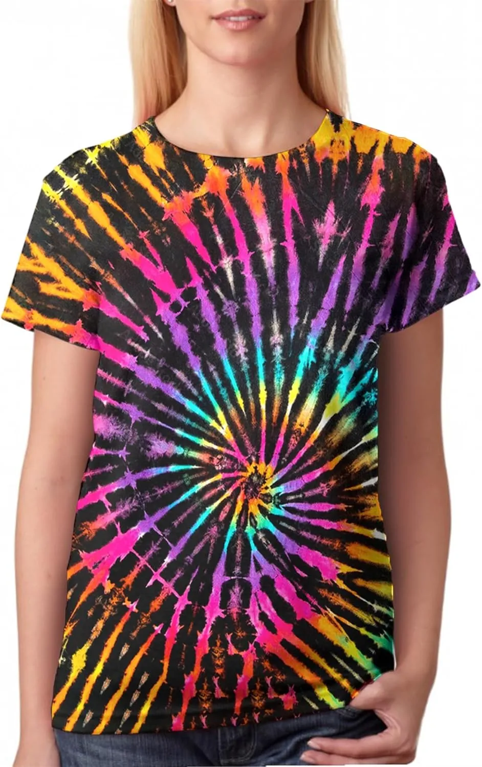 Linnhoy Men's Women's Shirts Unisex 3D Graphic Print Fashion T-Shirts for Adults Teens Novelty Casual Tee Tops Size S-XXL