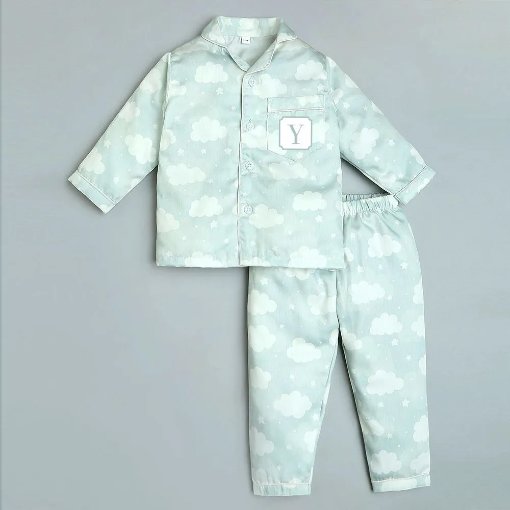 Organic Cotton  Night Suit - Cloud Grey