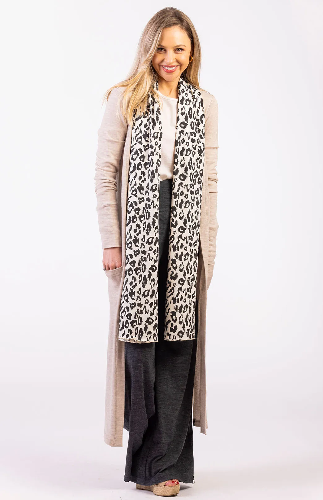 Patterned Scarf - Leopard