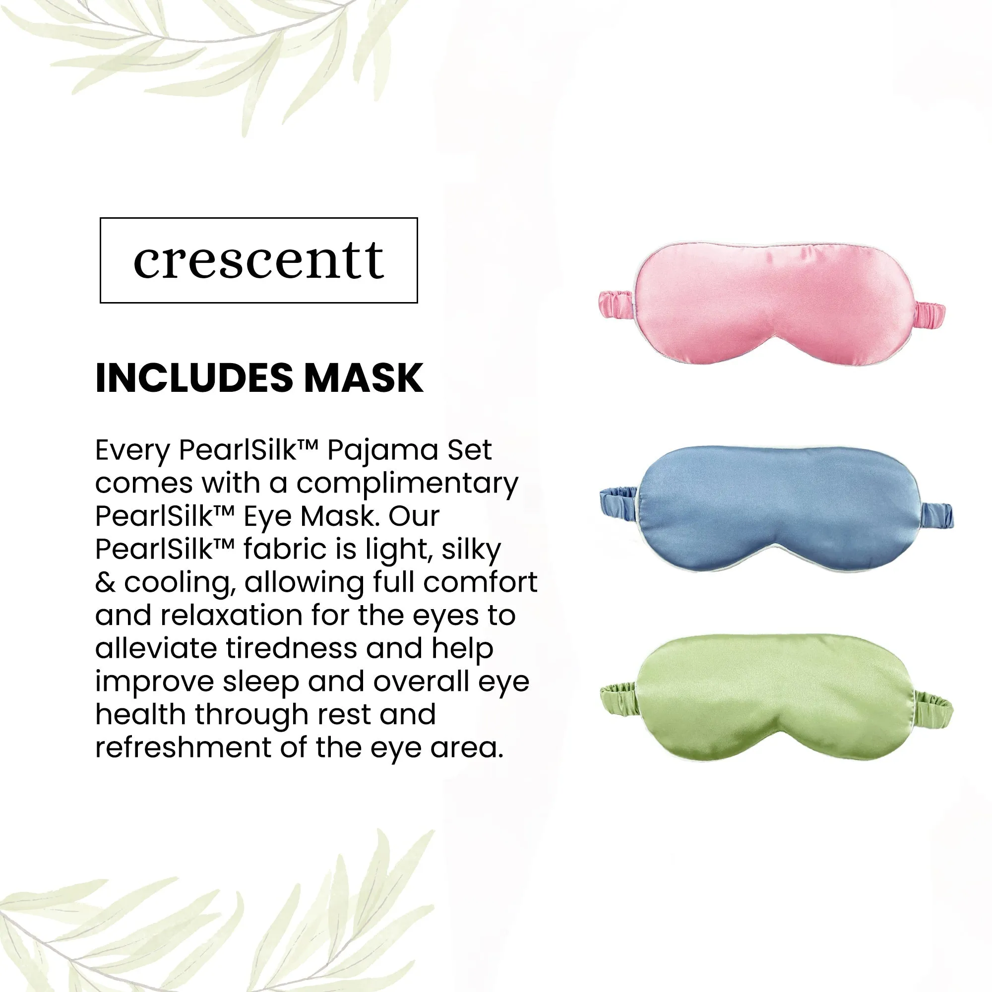 Pearl Silk™ Pajama Set with Mask