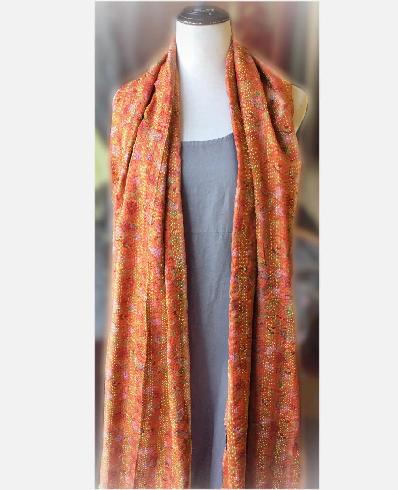 Recycled Silk Sari Scarf