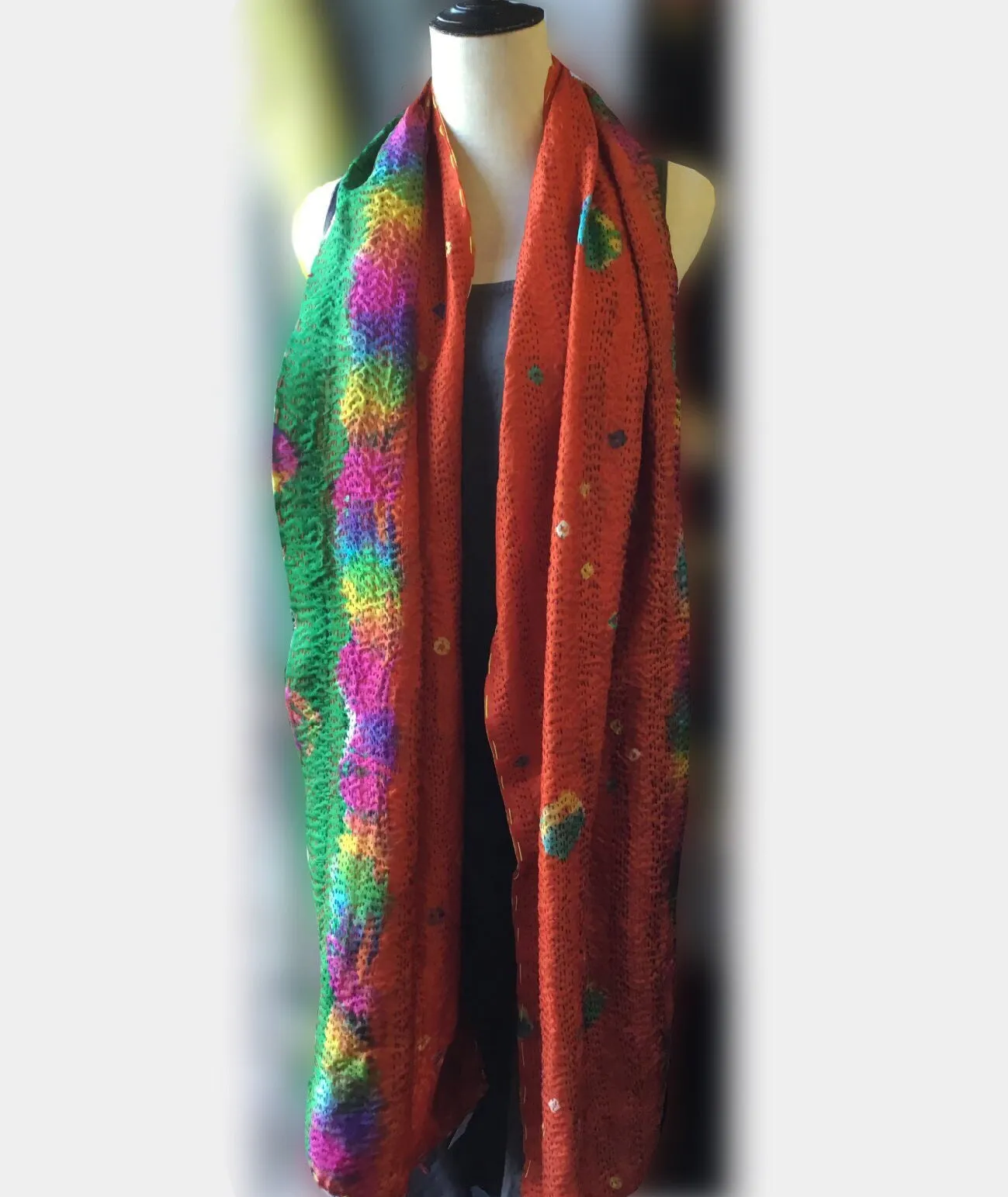 Recycled Silk Sari Scarf