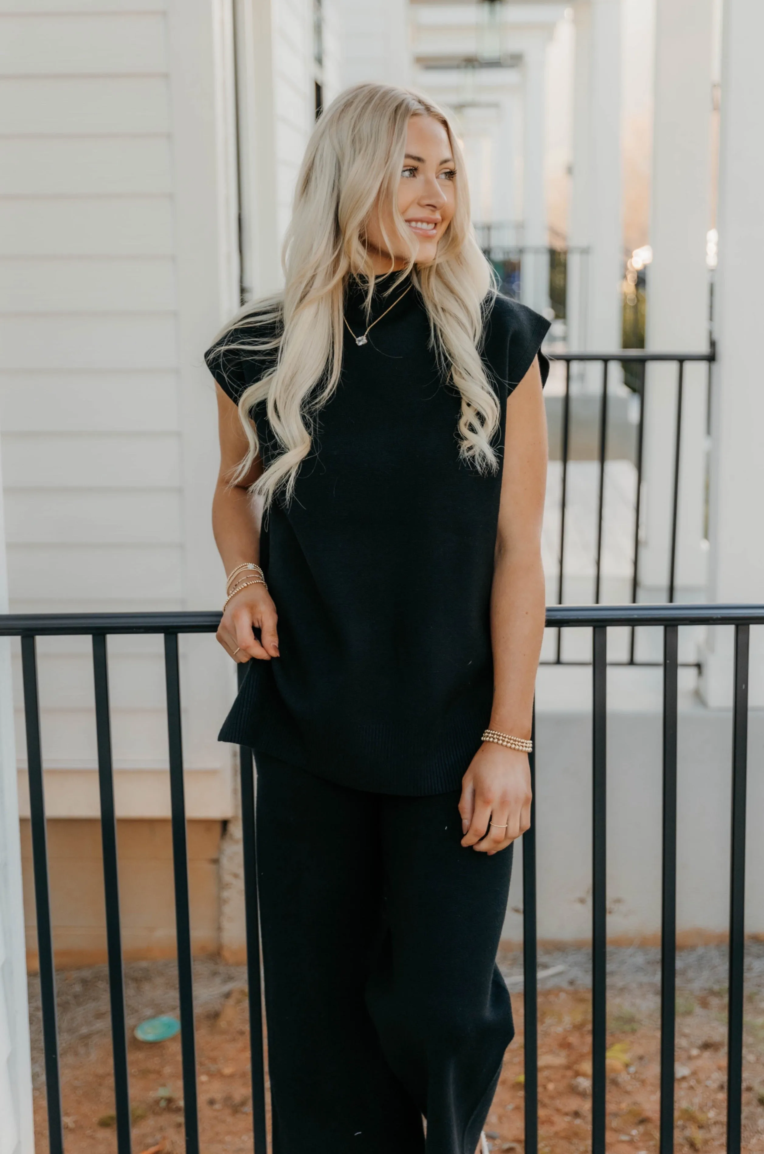 Reese Solid Sweater Top