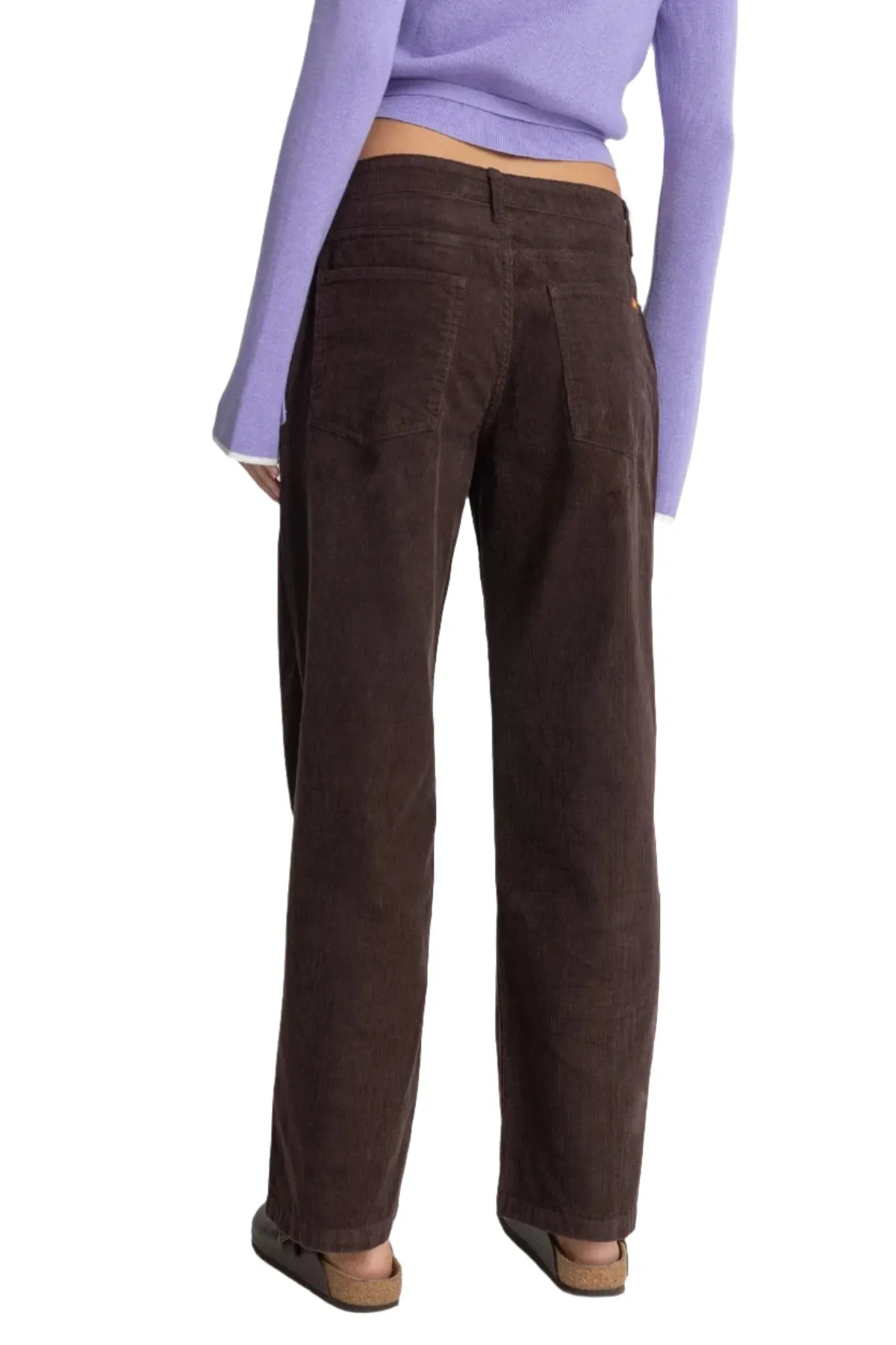 RHYTHM Women's Lula Low Rise Pant Chocolate