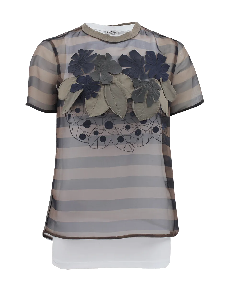 Short Sleeve Ikibana Flower Tee