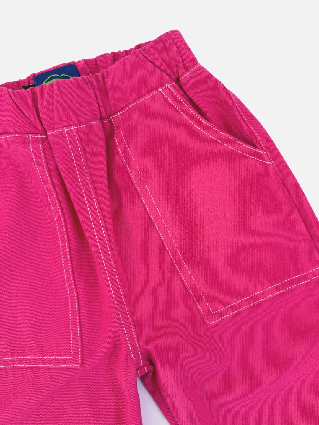 TOPSTITCH TWILL PANTS