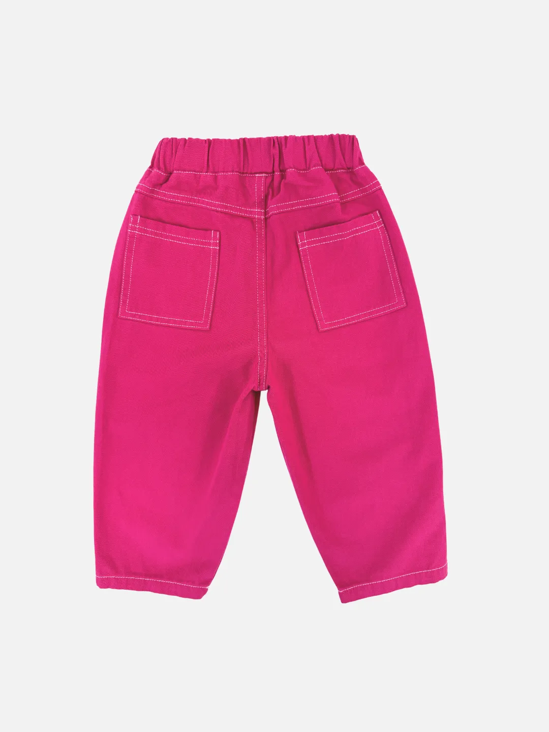 TOPSTITCH TWILL PANTS
